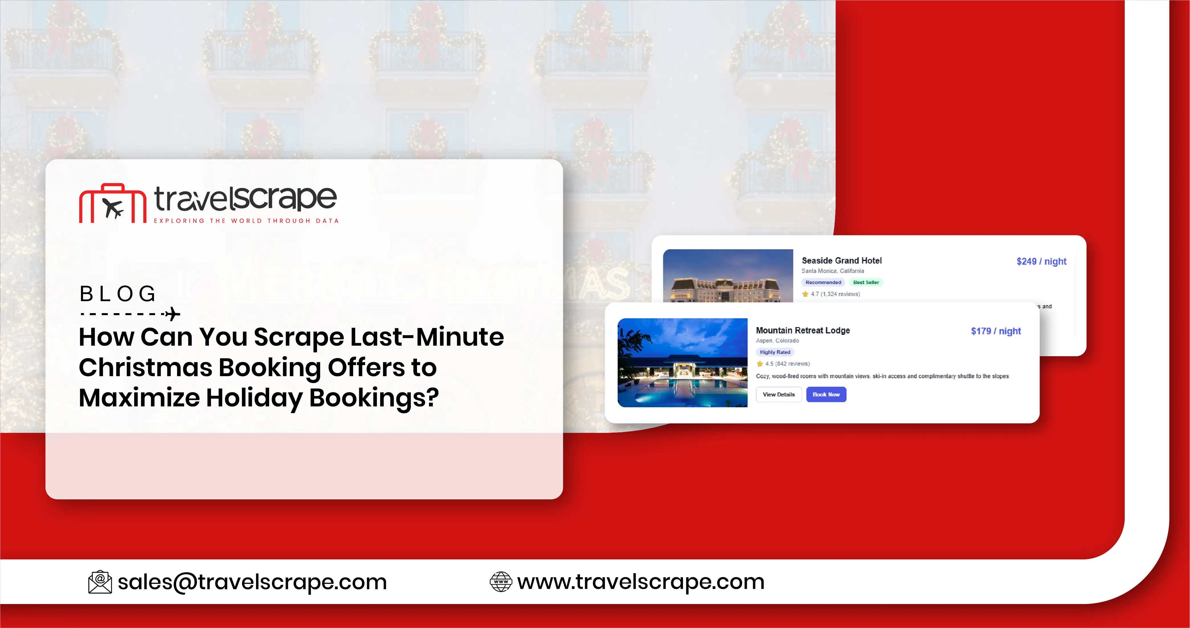 Scrape Last-Minute Christmas Booking Offers to Maximize Holiday Bookings